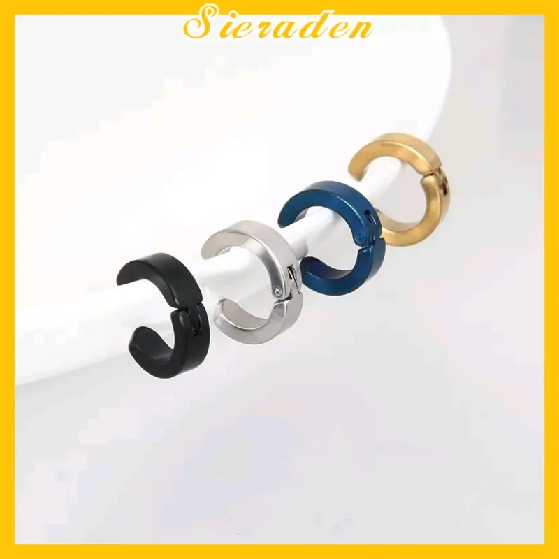 sieraden anting jepit titanium 2