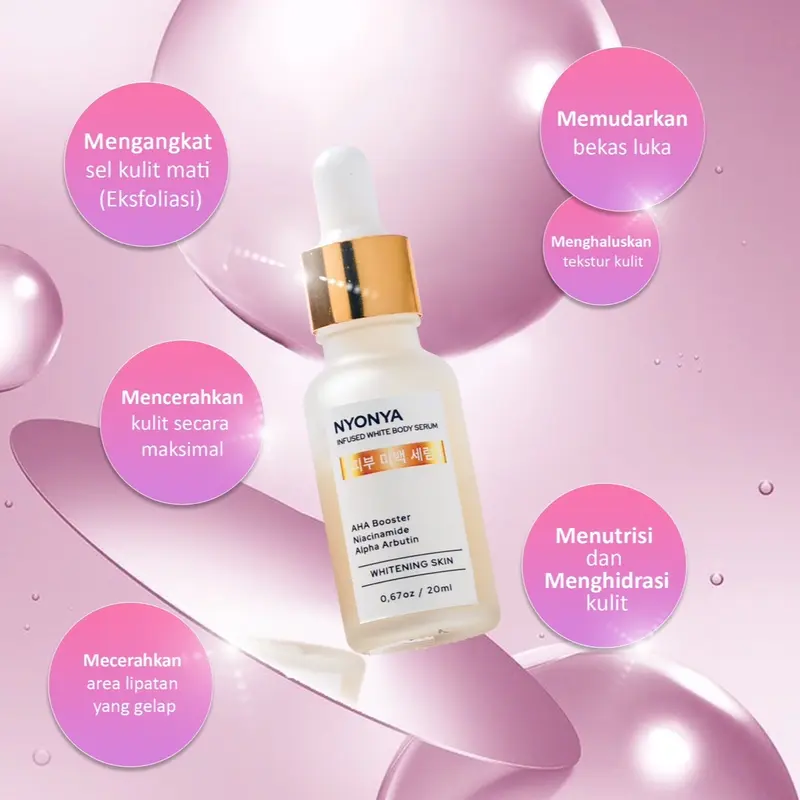 NyonyaBeauty / INFUSED WHITE SERUM / SERUM PEMUTIH KULIT / AHA SERUM 2