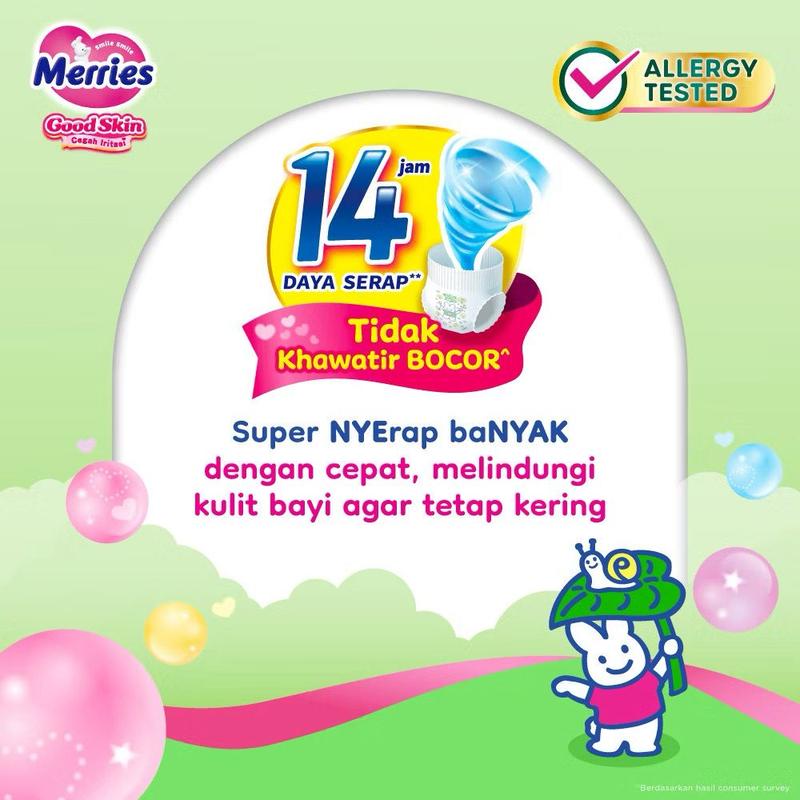 Merries Good Skin Pants Popok Bayi NB-S 40 (3-8kg) | Isi 40 Pcs | Anti Alergi 2