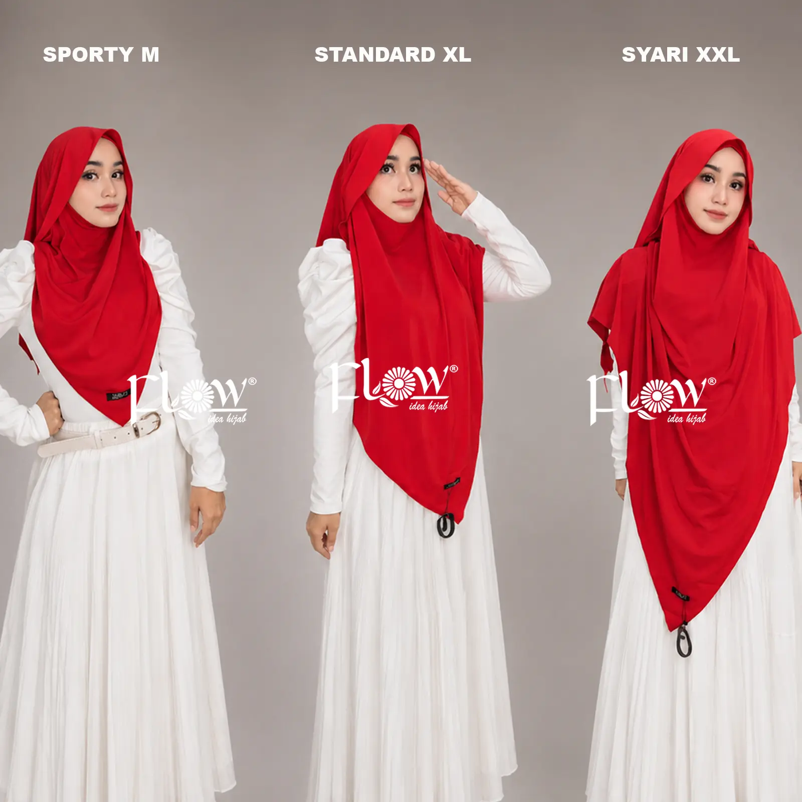 FLOW HIJAB TREND Instan Khimar Hoodie MEDINA Kekinian