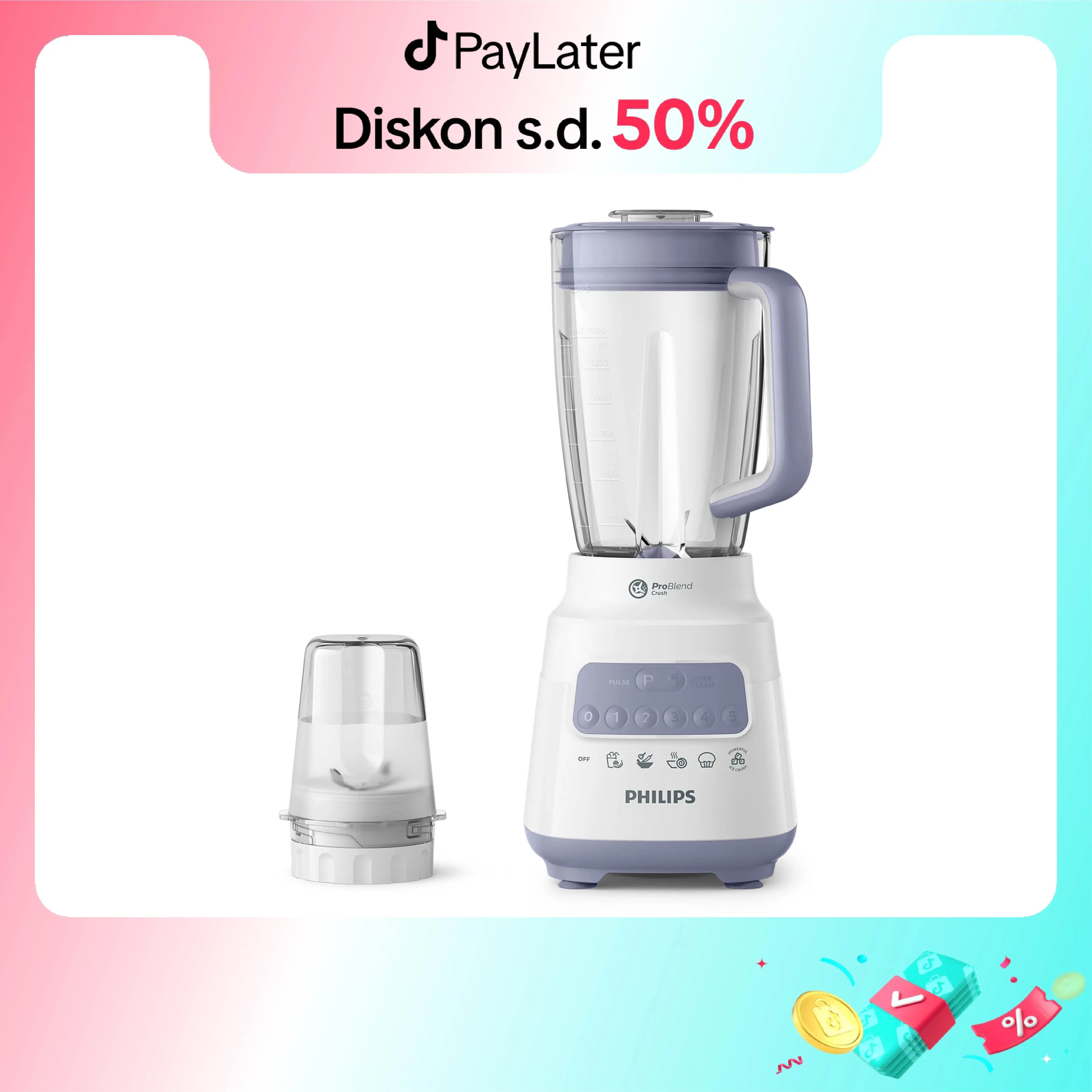 Philips Blender 5000 Series Plastik 2L HR2221/00 blender juicer, blender serbaguna, blender terbaik, blender bumbu philips