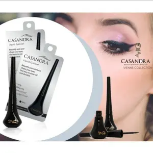 Casandra Eyeliner Cair Hitam Tahan Lama 24 Jam - Real Lasting Waterproof & Tidak Mudah Luntur