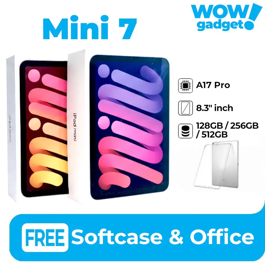 [Live] Apple iPad Mini 7 (A17 Pro) 256GB Wifi Only 128GB 512GB 2024 8.3 inch Garansi Original