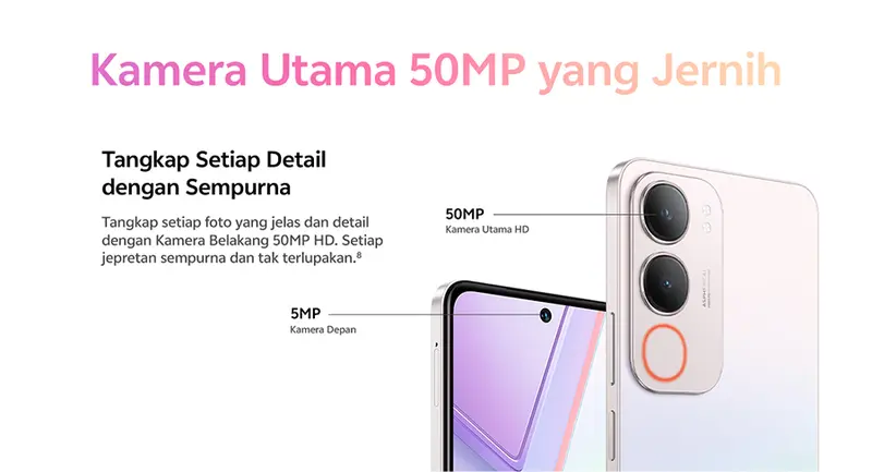 vivo Y19s Pro - 6000mAh + 44W FlashCharge, Tahan Banting Ekstrem, Tahan Hujan IP64, Dual Stereo Speaker, 50MP Kamera Utama, AI Erase 2.0