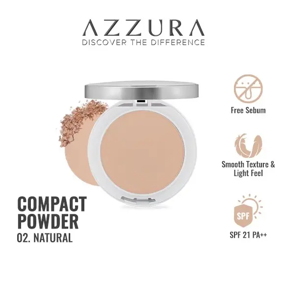 Azzura- COMPACT POWDER Bedak Padat SPF 21 PA++ 2