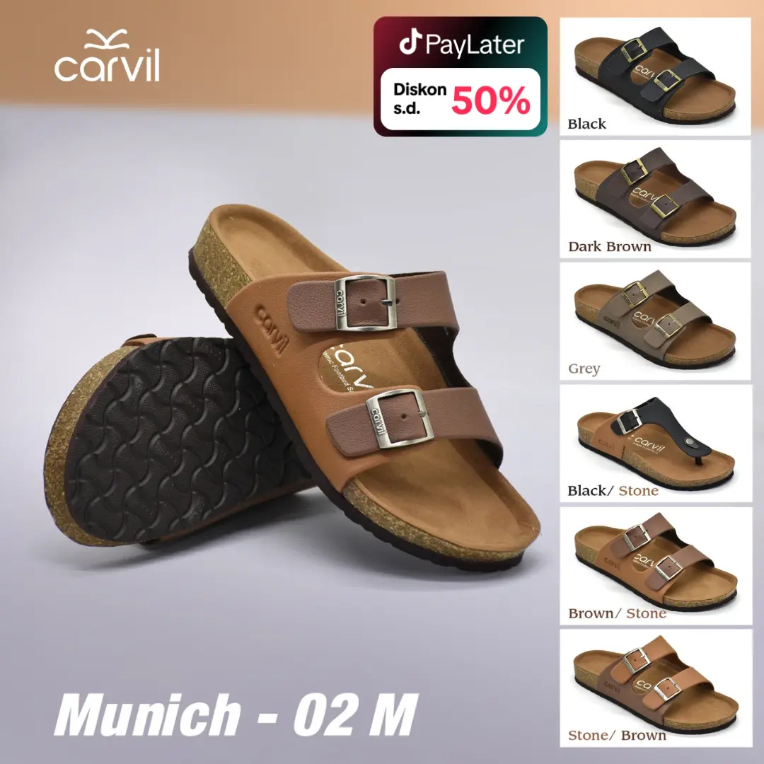 Carvil Sandal Pria MUNICH-02 M Flat Sendal