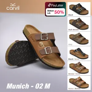 Carvil Sandal Pria Munich - 02 M - Casual Man