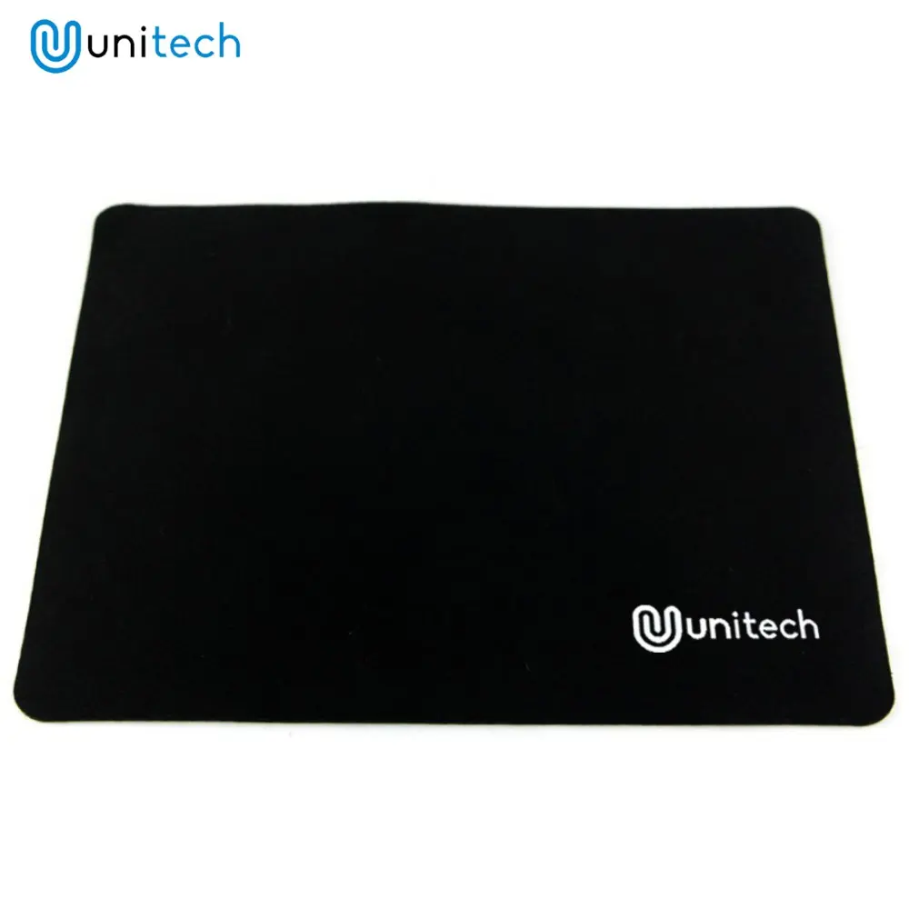 Mousepad Kantor Polos Hitam Anti Slip - Alas Laptop & PC | Ukuran 22 x 18 CM | Unitech