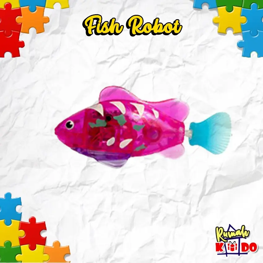 HARGA 1 PCS SNI BISA COD Mainan Anak Laki Laki Perempuan  Robot Ikan Beraneka warna Plastik Toys