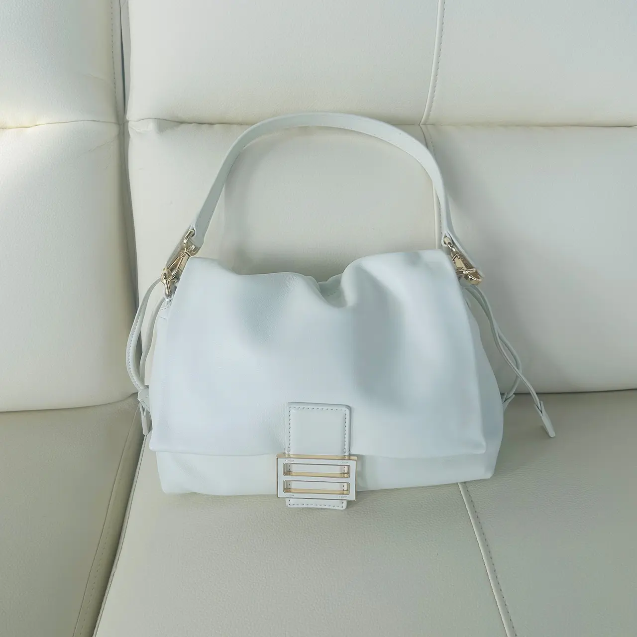 [PD0888] Luxury grade Nappa lambskin soft Mamma baguette 25.5cm shoulder crossbody bag PD0888