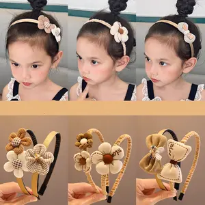 Bando Anak Perempuan Korea Karakter Motif Bunga Pita Beruang Bendo Bondu Bandana Fashion Headband Aksesoris Rambut XXR BDO08