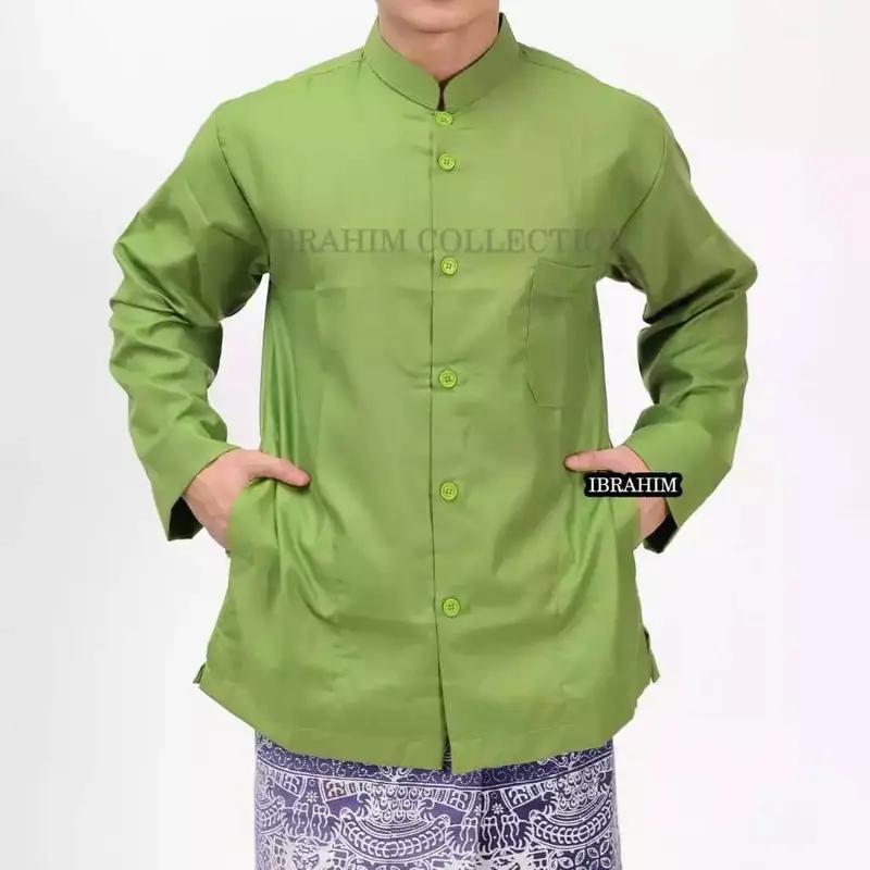 Al Karim - Koko Dewasa Muslim lengan Panjang Nyaman dipakai  pakaian Muslim 6