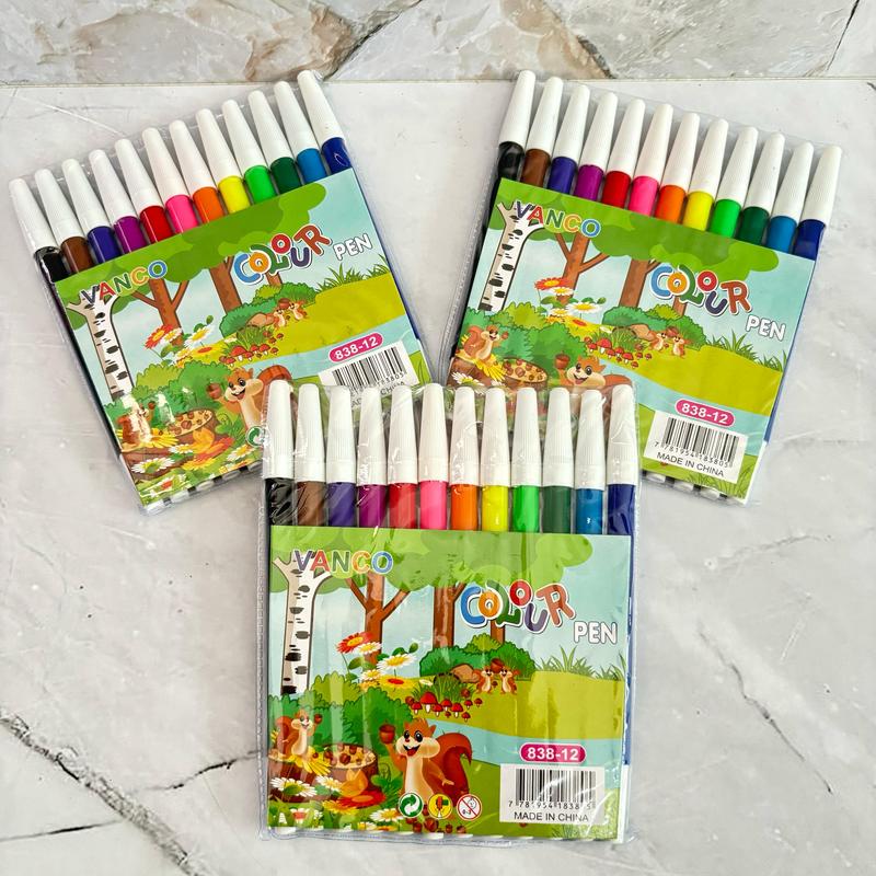 Product Introduction of SATU SET ( 12 WARNA ) Colour Pen Spidol 12 Warna Zendi 838-12 Stationery 0
