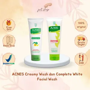 ACNES Creamy Wash dan Complete White Facial Wash Cuci Muka Jerawat