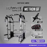 Gambar PAKET ULTIMATE HOME GYM METRON FUNCTIONAL POWER RACK GF, ALAT GYM - Bench 1.1, TPU 65 KG dari ELITE MMA SHOP Kota Administrasi Jakarta Barat 1 Tokopedia