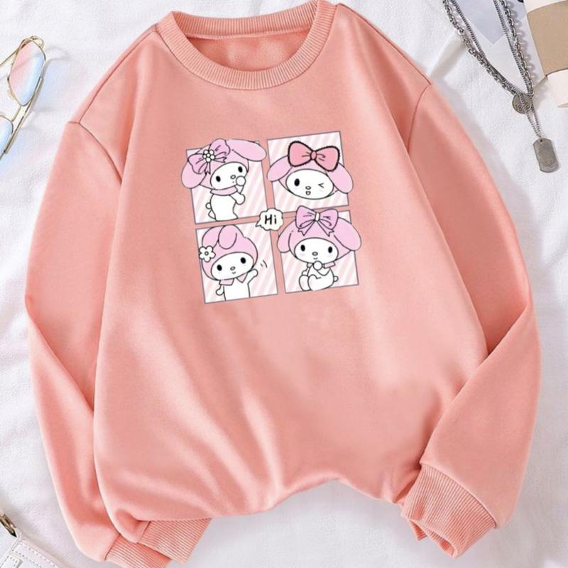 Baju Kaos Anak Perempuan Lengan Panjang 3-15 Tahun Hoodie 3