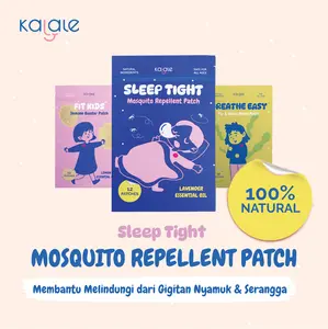 Kalale Mosquito Repellent Patch Stiker Anti Nyamuk Anak Bayi 100% Natural Kids Lavender Lemon Pewangi Kalale Mosquito Repellent Patch Stiker Anti Nyamuk Anak Bayi 100% Natural Kids Lavender Lemon Pewangi