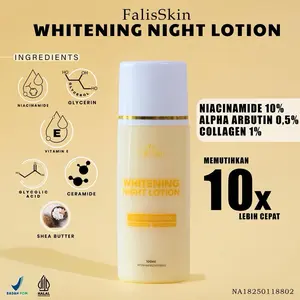 [FALISSKIN] HB WHITENING NIACINAMIDE 10% NIGHT LOTION Mencerahkan