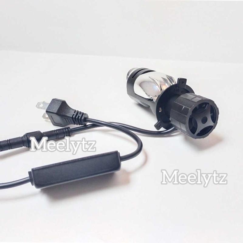 Lampu utama Led RTD M01X Mini Projector H4 cut off motor mobil 7