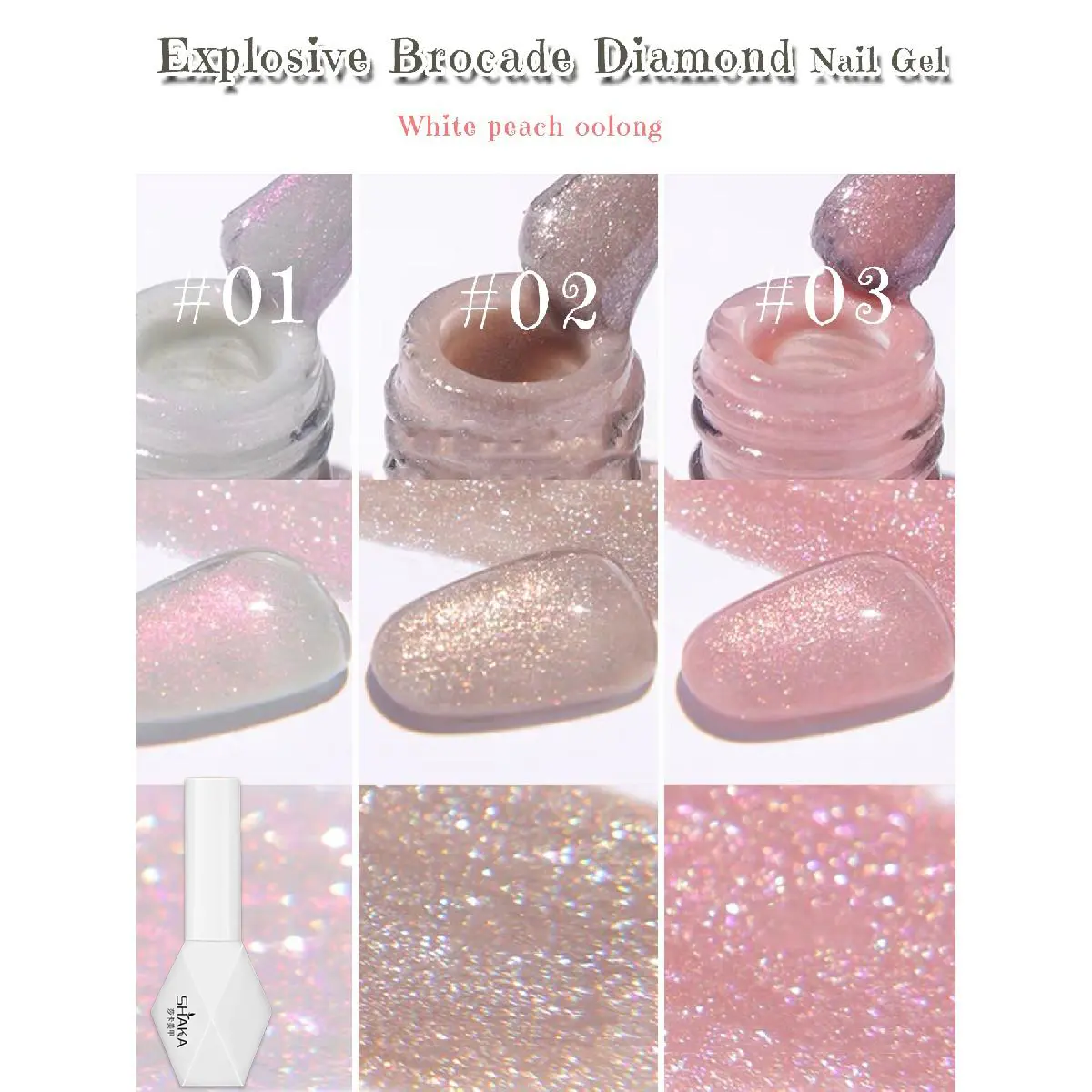 Bộ Dụng Cụ Làm Móng Gel Tỏa Sáng Lấp Lánh, Làm Đẹp Móng Tay, Nghệ Thuật Làm Móng, Làm Móng, [SK37]