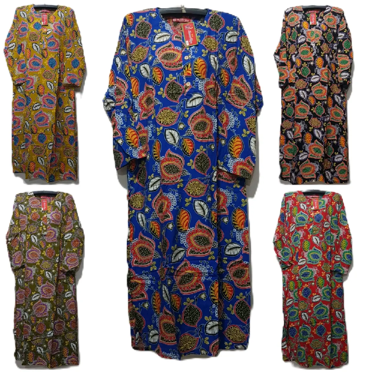 LONGDRES KODE 19 BATIK KENCANA UNGU LABEL MERAH
