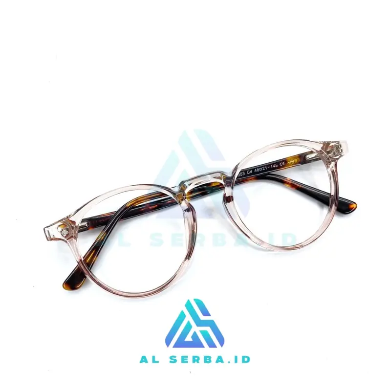 [BELI 1 GRATIS 1 KACAMATA RANDOM] KACAMATA FHASION CEWEK COWOK BENTUK FRAME BULAT BAHAN TITANIUM Lensa Pria Wanita Eyewear Glasses Photocromic 3
