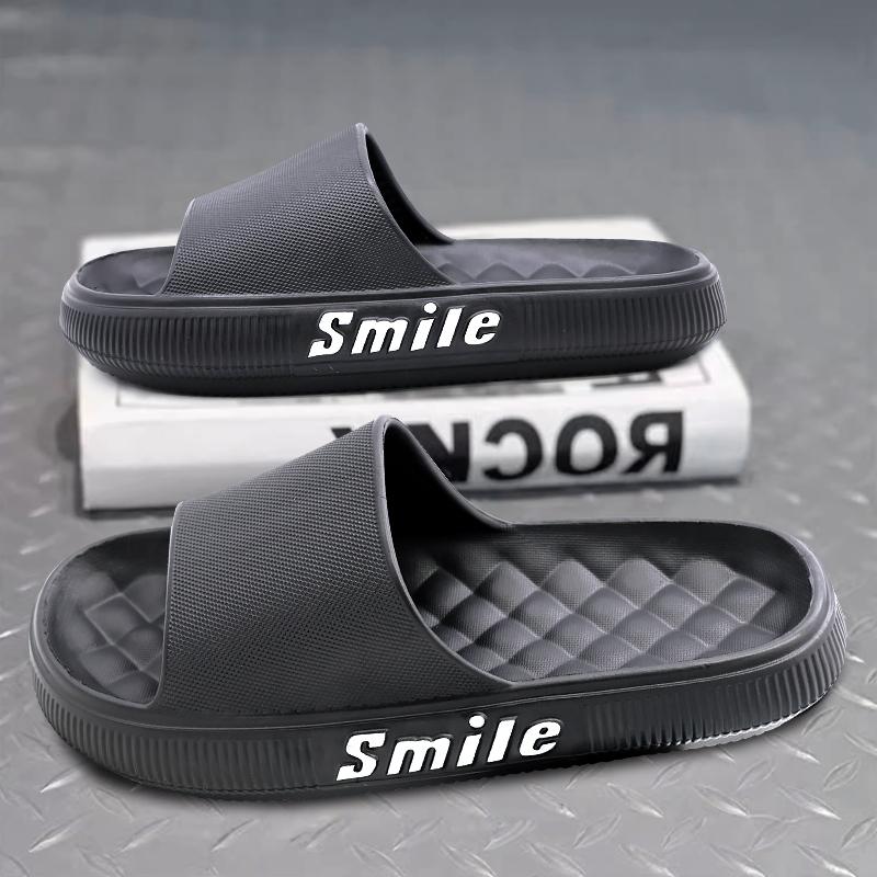 Product Introduction of Sandal Cowok Selop Karet Smile Type 913 Sandal Outdor dan Indoor Anti Slip Anti Air Bahan EVA  Tidak Bau  Pria Shoes Sendal 6