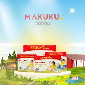 MAKUKU DRYCARE SIZE NBS44,S38,M30+6,L28+6,XL24+4,XXL22+4 1BALL
