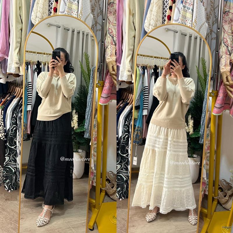 Moodis Bohemian Embroidery Skirt Rok Bordir Bohemian 4