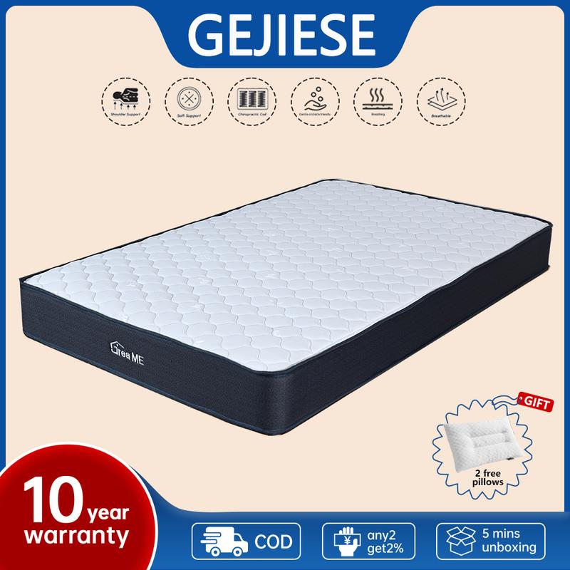 GreaME Mattress+ FREE PILLOWS 25cm Pocket Spring Mattress Single/ Super ...