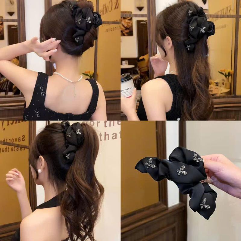 Kẹp Tóc Càng Cua Thiết Kế Hình Bướm Thanh Lịch Sang Trọng Rễ Phối Đồ Mẫu Mới 2025 cho phong cách thời trang hiện Đại