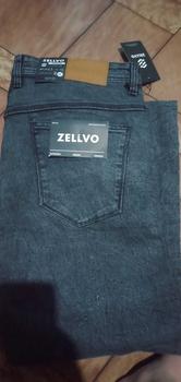 Product Review of ZELLVO  - Celana Jeans JUMBO BLACK SANDWASH Panjang Slimfit Stretch Premium Soft Jeans Nyaman Tebal Melar Santai Distro from b**5 0