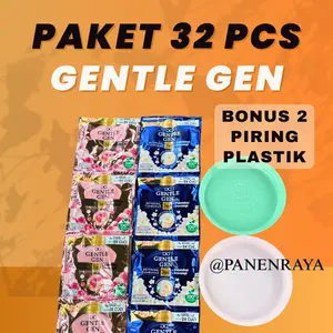 paket 32 pcs gentle gen free piring plastik sabun cuci piring