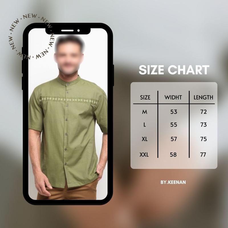 Product Introduction of by Keenan Baju Koko Kurta Terbaru Baju Koko Pria Dewasa Lengan Pendek Baju Muslim Kurta Kombinasi Batik Kain Katun Toyobo Nyaman 0