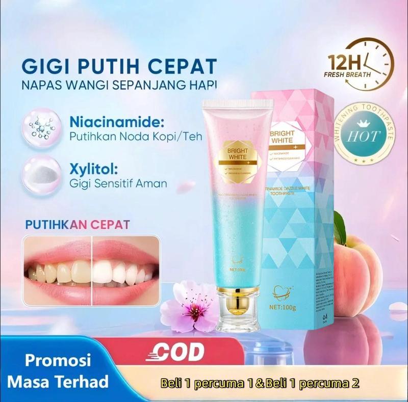 【Promosi】 Ubat Gigi / Pemutih Niacinamide Toothpaste / Memutihkan ...
