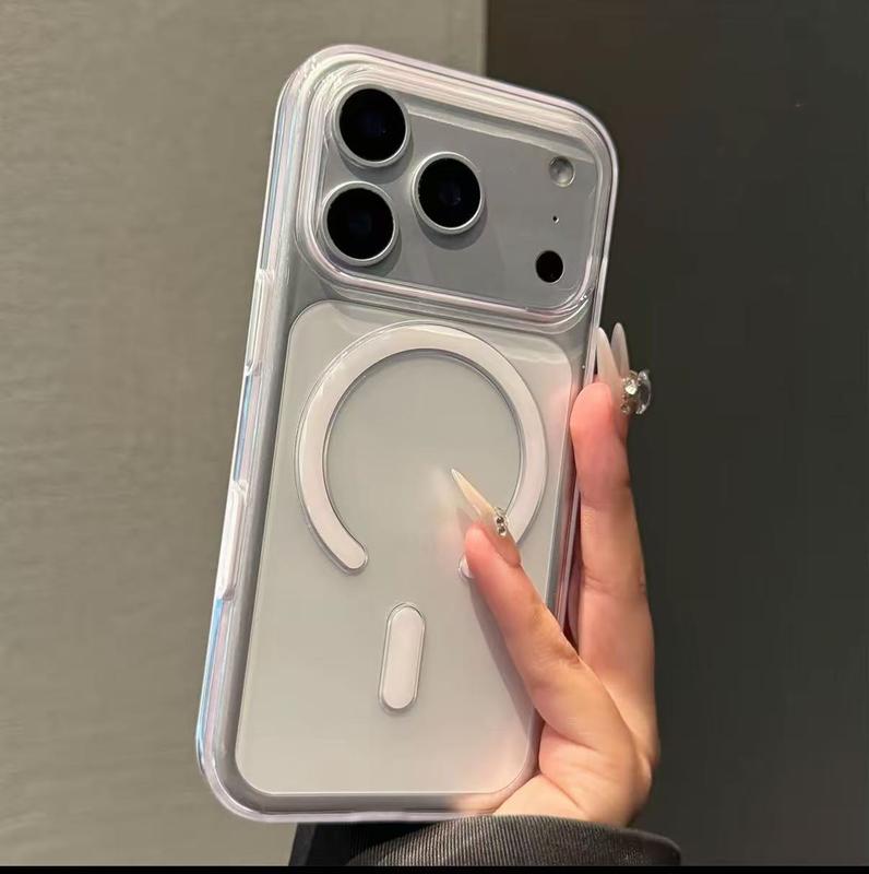 Phù hợp với các mẫu điện thoại iPhone 17/16/15. Ốp lưng bảo vệ từ tính trong suốt cho iPhone 14/13/12/11 Pro Max, thiết kế hoạt hình dễ thương, chống sốc cho XS Max. Mẫu mới iPhone 17 Pro Max.