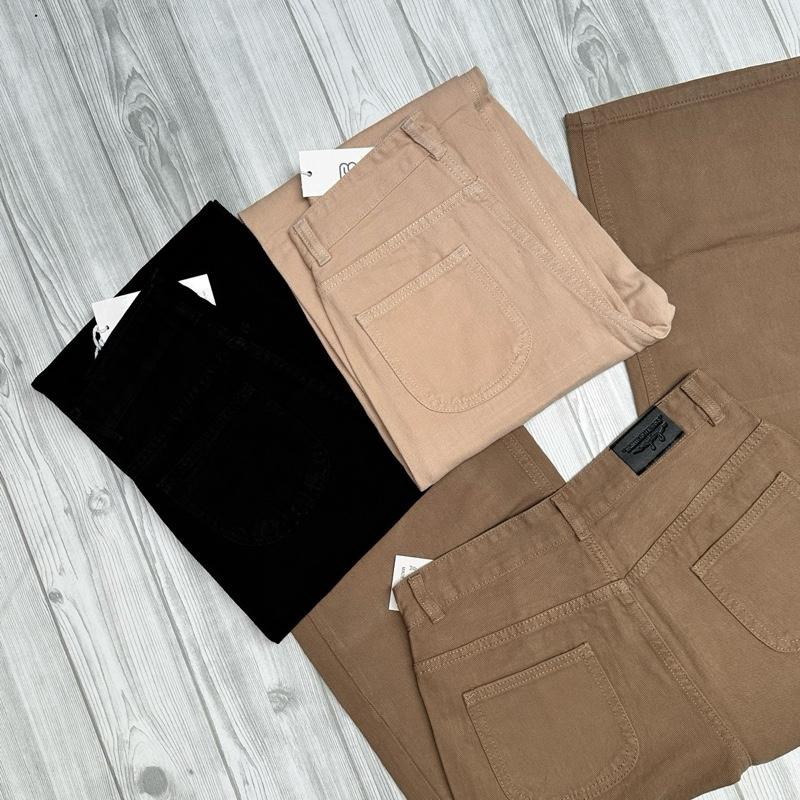  Dài 97cm Ống 30cm Quần Jean Nữ Kaki  Túi Viền Cuộn Túi Sau Bo Tròn Dễ Thương Đáng Yêu Nhẹ Nhàng Vải Không Giãn jeans Tất suông calem club formal quan bò quần  jean calem club quần  jean  trắng quansuong quần  jeans trắng  lưng  cao 