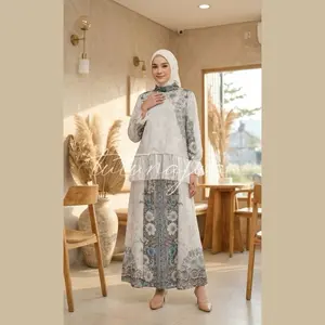 TUTUNAJWA  - KYARA - Setelan Rok Mix Burkat Tanpa Hijab