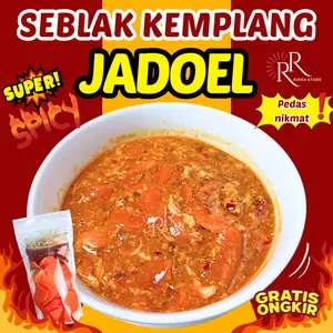 1 BKS SEBLAK KEMPLANG KERUPUK JADOEL INSTAN FOOD MAKANAN PEDAS  Chilli Snack Keripik Sambal -RIRRASTORE