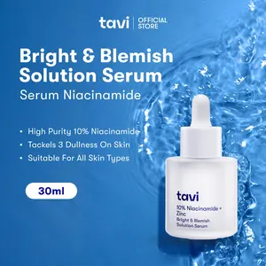 TAVI 10% Niacinamide + Zinc Bright & Blemish Solution Serum 30 ml