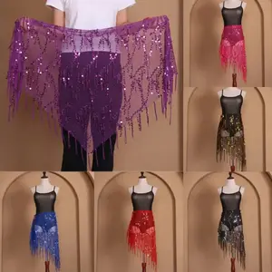 Selendang Belly Dance Rumbai Payet Ikat Pinggang Tari Perut Sabuk Tari Wanita
