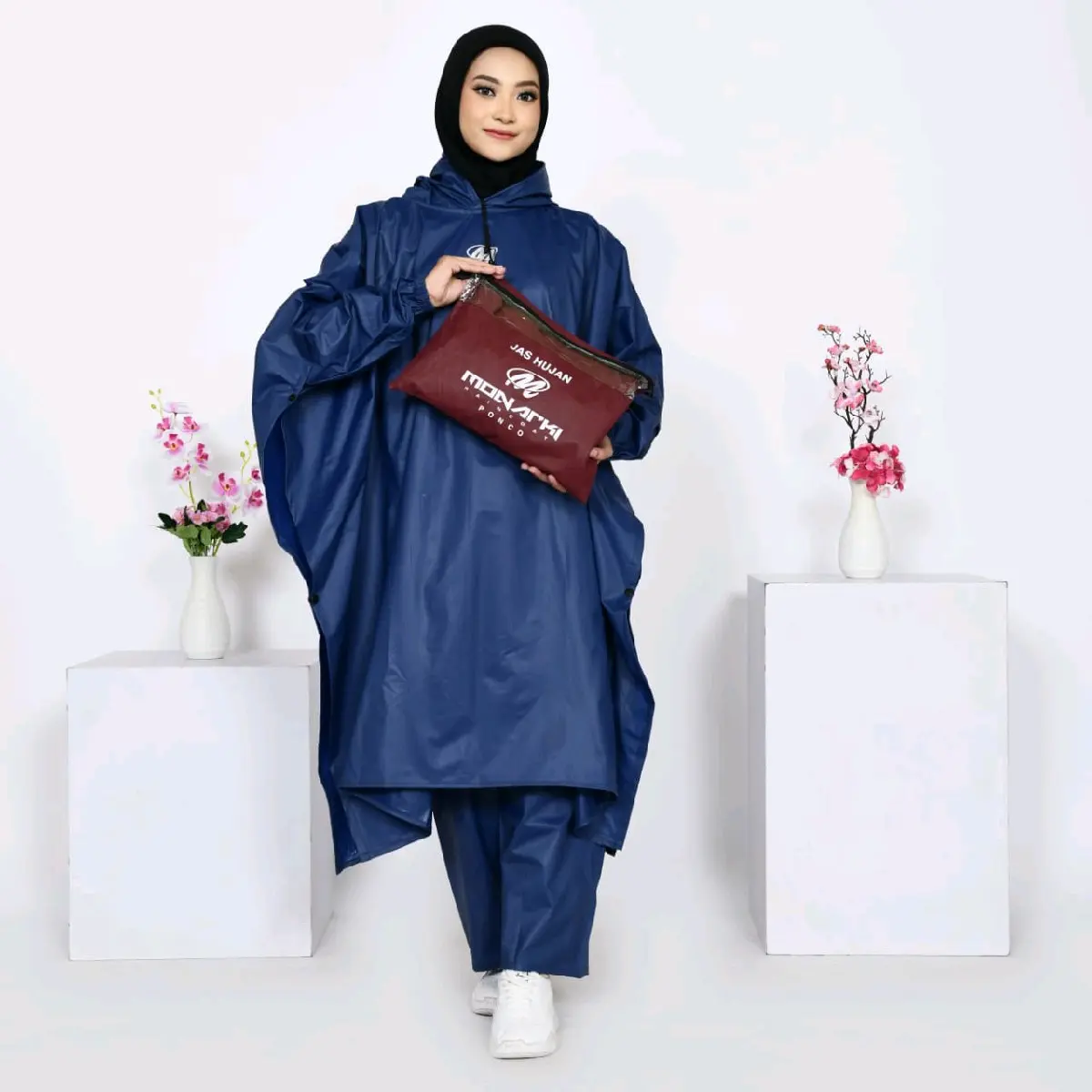 jas hujan keren dan super By MONARKI bahan PVC 025 anti rembes Ponco Pria