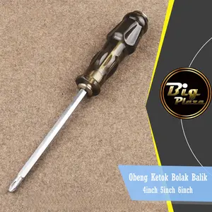 Obeng Ketok Bolak Balik 4” 5” 6” Min Plus 4inch 5inch 6inch Punch Screwdriver A167