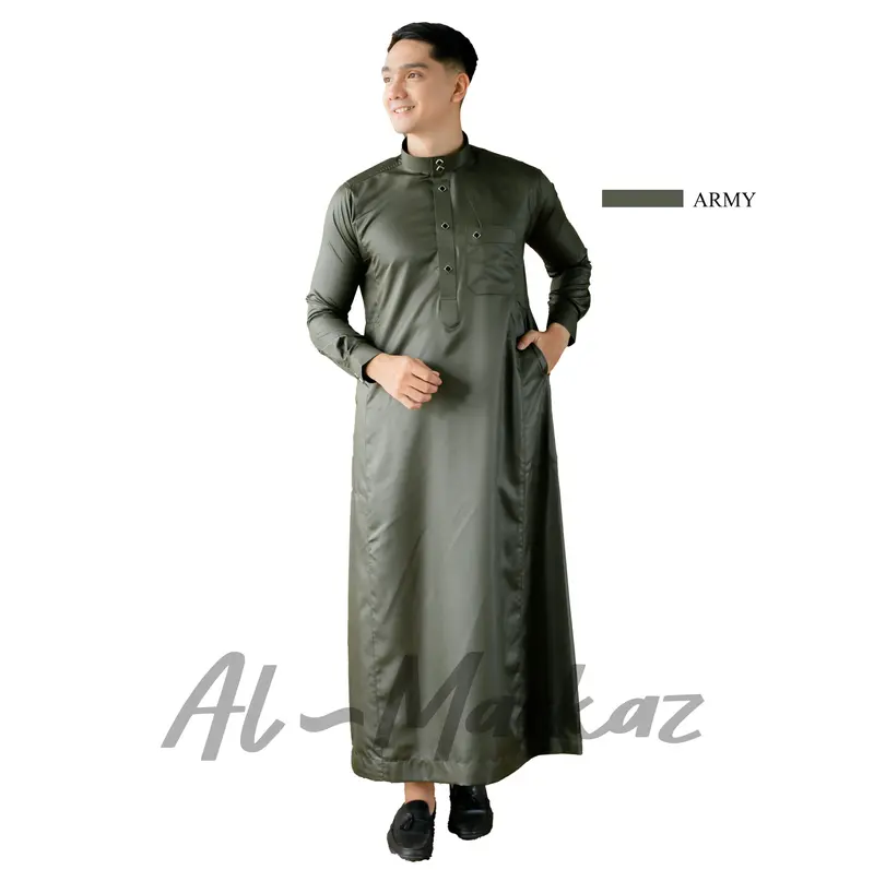 Jubah Pria Muslim Gamis Slimfit "GULAM" Panjang Dewasa 4