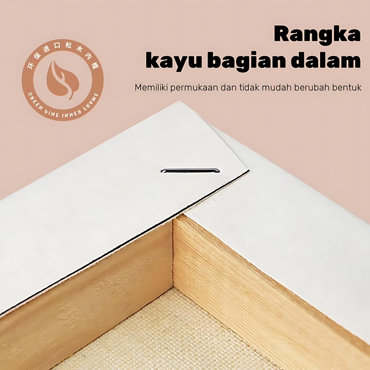 Halo Paint by Numbers Kit Lukisan Akrilik Cat Kanvas Kayu Paint by Numbers Painting 20x20cm - Stationery