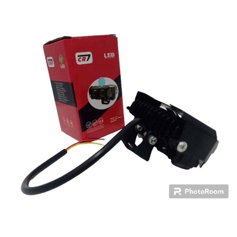 Lampu Tembak 3 Mata IBRIGHT Plus devil  dan senja full alumunium Waterproof premium CS1069 CS1070 4