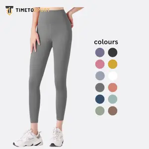TIMETOSPORT Celana Legging Yoga Sport Olahraga Wanita Fitness High Waist Outdoor 01