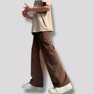 CELANA JEANS GOMBRONG PRIA COWO LOOSE PANTS LONGGAR KEREN Santai Panjang Hitam