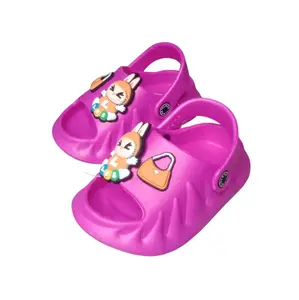 Sandal Anak Lucu Warna Ungu dengan Desain Karakter Imut Nyaman untuk bermain dan beraktivitas