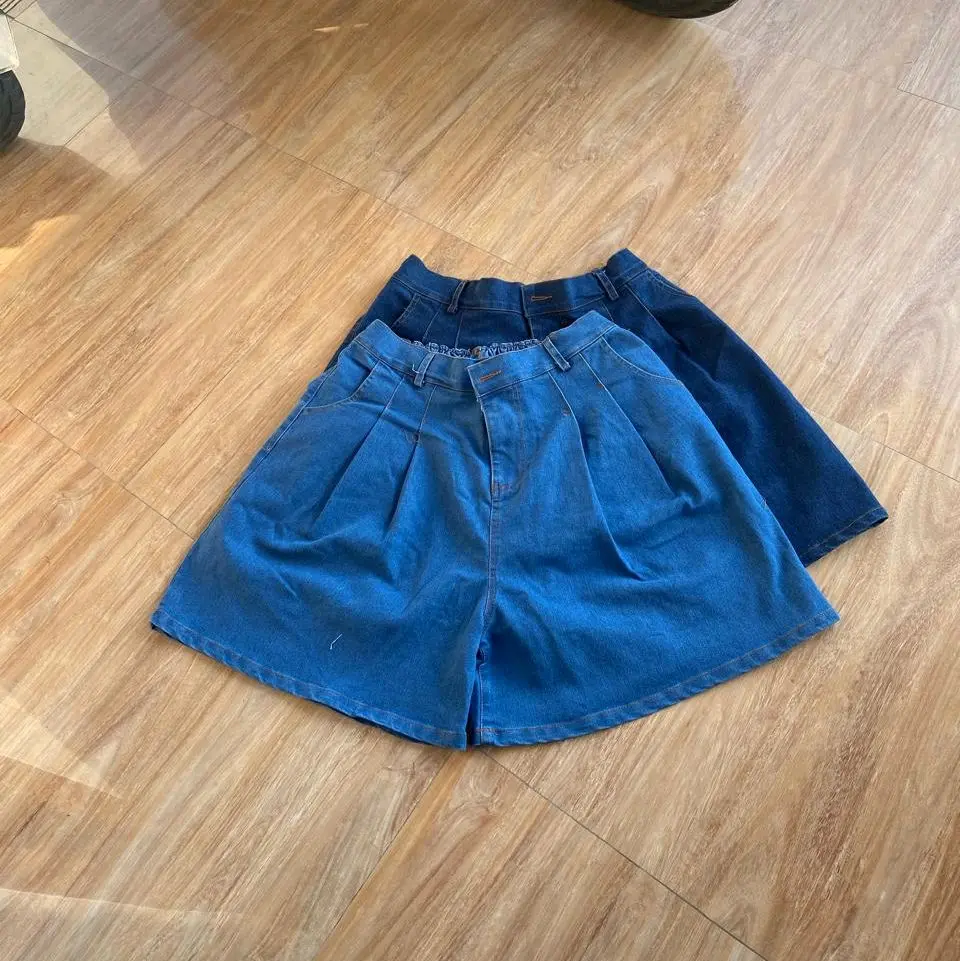 Hotpand BKk Super Jumbo Celana Pendek Jeans Biru Muda Muat Sampai BB 130kg